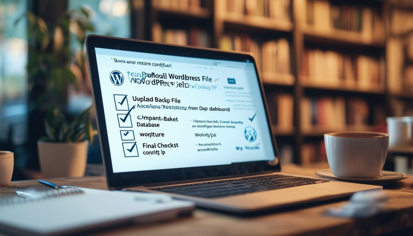 aprenda como restaurar facilmente seu site wordpress a partir de um backup com este guia passo a passo abrangente. siga nossas dicas de especialistas para garantir uma recuperação tranquila do seu site e minimizar o tempo de inatividade.