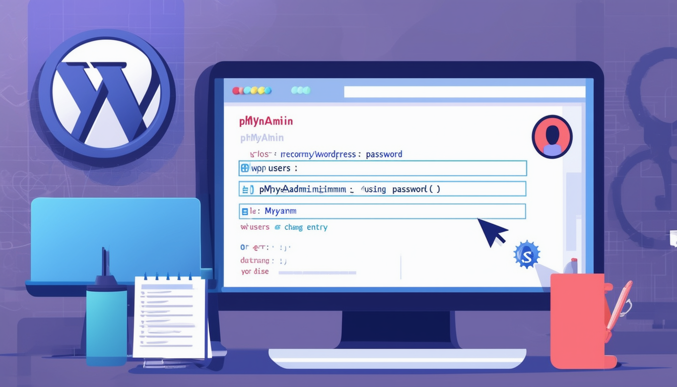 learn how to effortlessly recover a lost wordpress admin password using phpmyadmin. this step-by-step guide provides easy instructions to regain access to your site, ensuring you never lose control of your content again.
